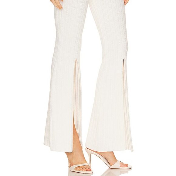 x REVOLVE Amaran Knit Pants in Ivory Michael Costello, w/tags - Picture 7 of 7